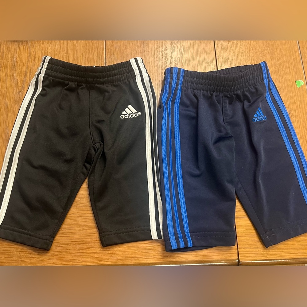 2 pairs Addidas gym pants for infant boys